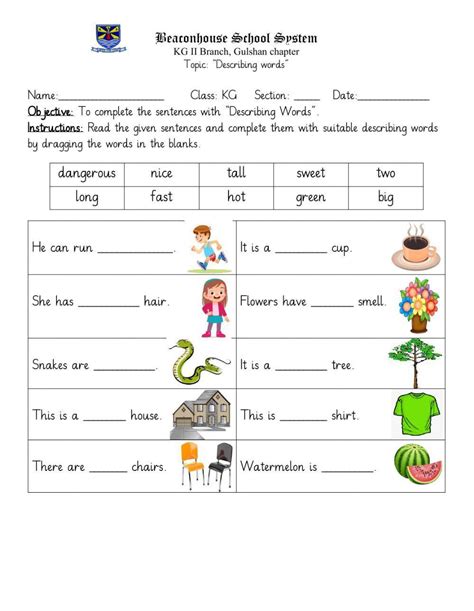 577254 Describing Words Sania Raza Liveworksheets