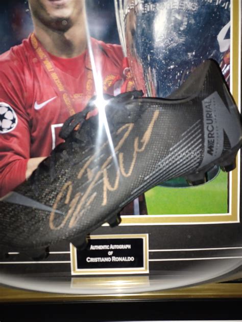 Cristiano Ronaldo of United Signed Football Boot - Signed Memorabila Shop