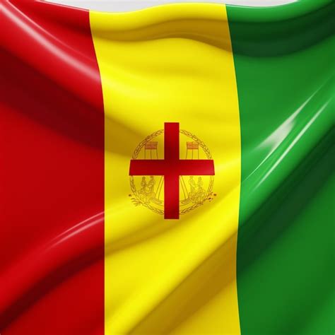 Premium Photo | Flag wallpaper of Benin Dahomey with white backgrou