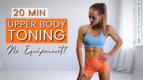 20 Min Ultimate Upper Body Workout For Women No Equipment Youtube