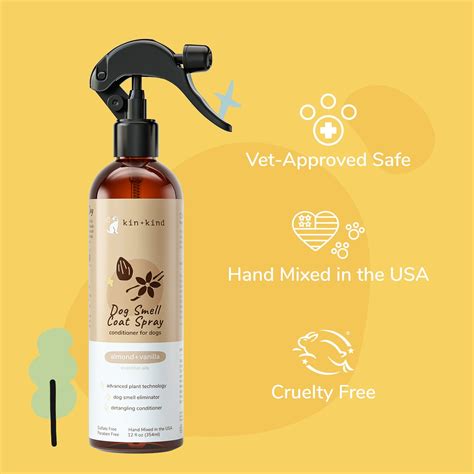 Dog Smell Coat Spray (Almond+Vanilla) – kin+kind - Natural & Organic