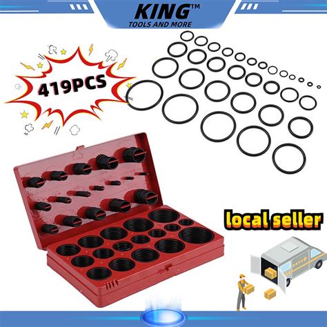 Pcs O Ring Assortment Set Seal Gasket Universal Rubber O Ring Kit