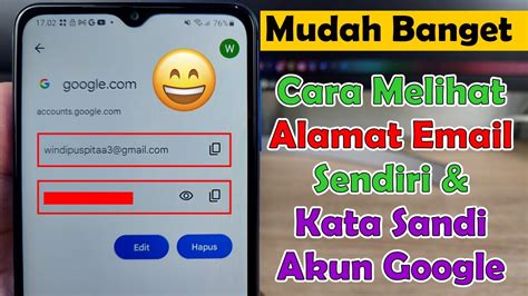 Cara Melihat Alamat Email Sendiri Dan Kata Sandinya YouTube