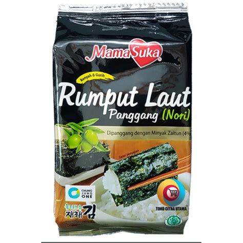 Jual MAMASUKA RUMPUT LAUT PANGGANG ORIGINAL MAMA SUKA NORI ISI 10