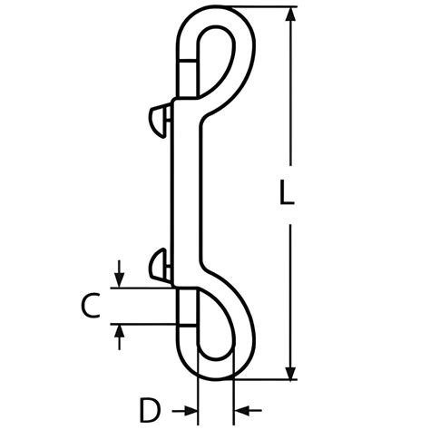 Double End Bolt Snap Hook Stainless Steel Steelgear