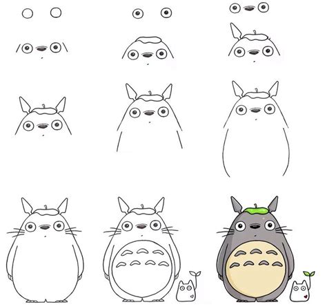 To Know How To Draw Totoro In 13 Easy Steps Lol Coloring Pages