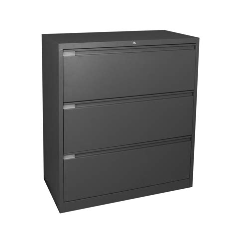 Steelco Lateral Filing Cabinet 3 Drawer Lockable 1015h X 915w X 463dmm