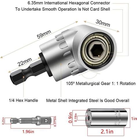 Rallonge Embout Visseuse Renvoie Angle VisseuseRenvoi D Angle Pour