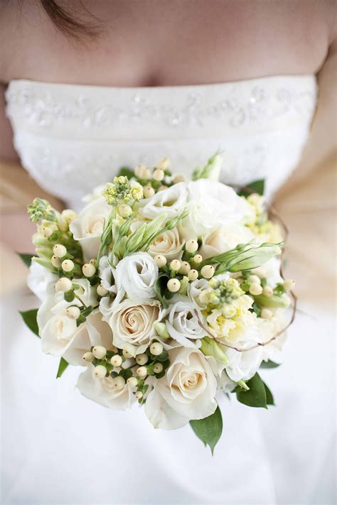 White And Cream Cream Wedding Bouquet Bridal Bouquet Wedding Bouquets