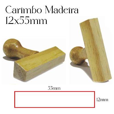 Carimbo De Madeira Mega Impress Papelaria Copos Personalizados