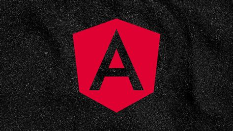 Download Angular Logo In Glittery Black Wallpaper | Wallpapers.com