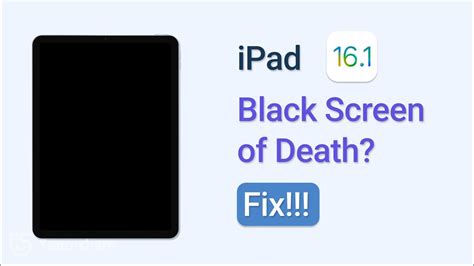 [100 Work]how To Fix Ipad Black Screen Of Death On Ipados 16 Youtube