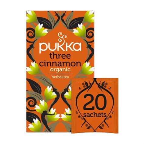 Pukka Organic Three Cinnamon Tea 20 Bags Pack Of 4 Plantx Uk