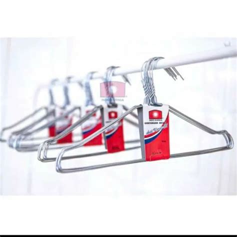 Jual Gantungan Baju Jemuran Hanger Kawat Laundry Stainless Steel ANTI