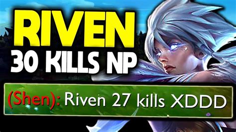 Challenger Riven Best 1v9 Of His Life 27 Kills Season 10 Riven