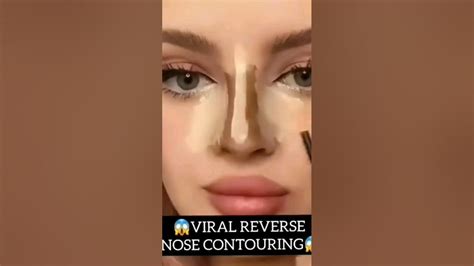 😱trying Viral Reverse Nose Contouring Hack 😱makeup Tips And Tricks