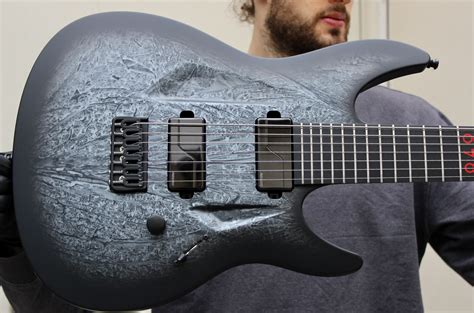 Dark Grey Sapphire Marble Satin Burst Aristides Guitars