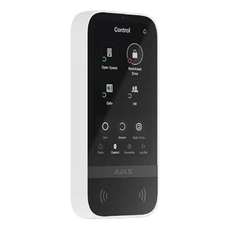 AJAX KeyPad TouchScreen Bedienteil mit Touchscreen Weiß 492 00