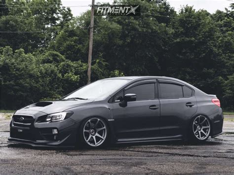 2016 Subaru WRX Premium with 18x9.5 MB Wheels Battle and Dunlop 225x40 on Air Suspension ...