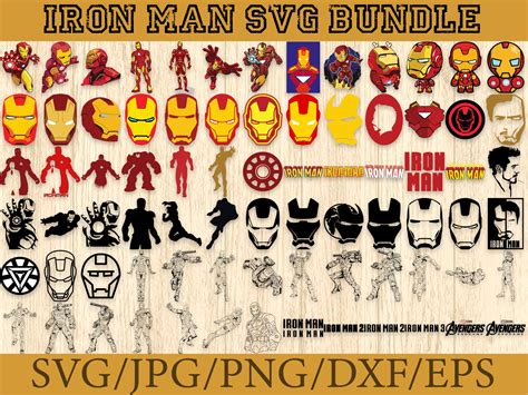 Iron Man Svg Iron Man MEGA BUNDLE 80 Designs Iron Man Svg Bundle