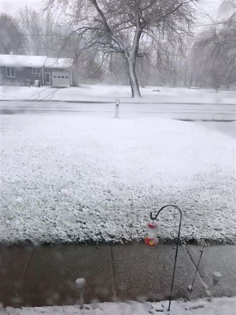 May 8th Spring Snowfall and Widespread Rain