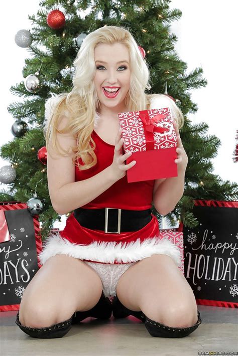 Hot Blonde Samantha Rone Undresses Specially For Christmas Erotic