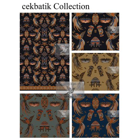 Jual Kain Batik Katun Prima Premium Motif Batik Burung Papua V