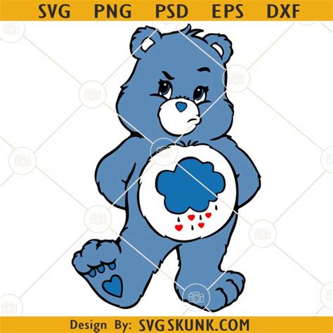 Grumpy Care Bear Svg Disneyland Care Bear Svg Cute Bear Svg Disney Svg