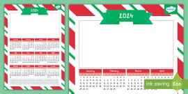 👉 2024 Class Photo Calendar Display Calendar - Twinkl