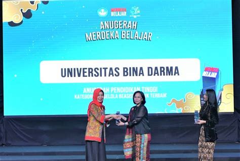 Lingkaran Universitas Bina Darma Raih Pengelola Beasiswa Afirmasi