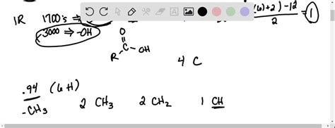 Solved Use Molecular Formula To Determine Degrees Of Unsaturation