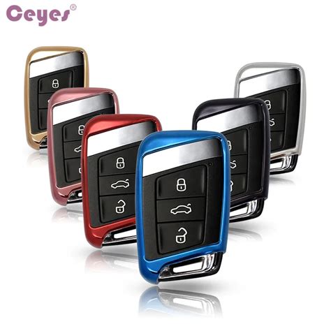 Ceyes Soft TPU Protection Remote Key Cover Case For Skoda Superb A7 For