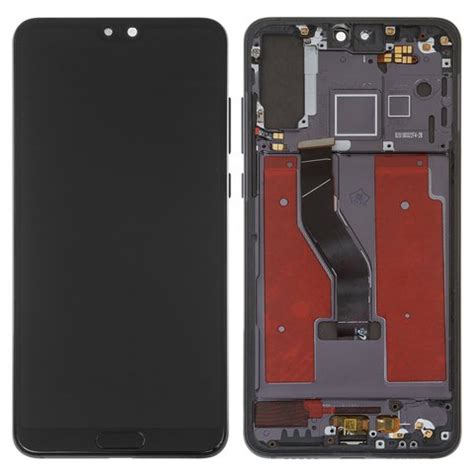 Lcd Compatible With Huawei P Pro Black With Frame High Copy