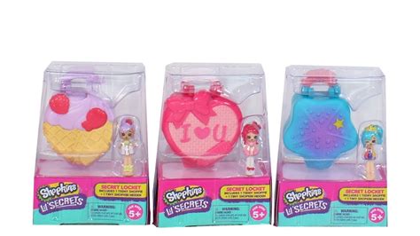 Shopkins Lil Secrets Secret Locket Wave 2 Unboxing Toy Review Surprise Teeny Shoppie And Tiny