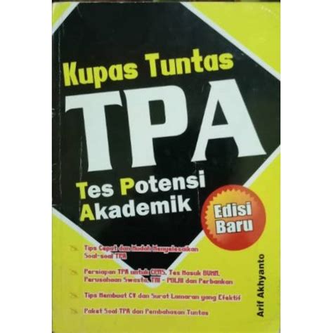 Jual Kupas Tuntas Tpa Tes Potensi Akademik Shopee Indonesia