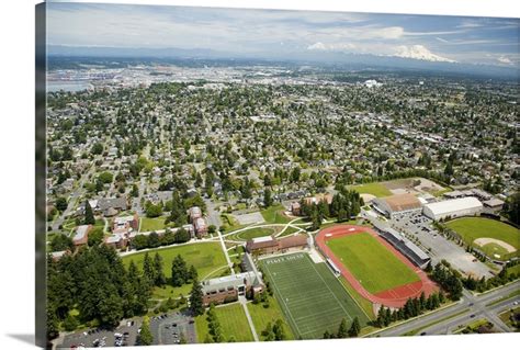 University Of Puget Sound Tacoma Wa Usa Aerial Photograph Great