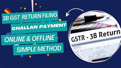 How To File Gstr 3b Return On Gst Portal Gstr 3b Filling Gst Challan Gst File Kaise Kare