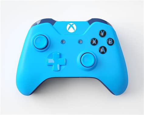 Xbox One Blue Edition Controller 3D model | CGTrader