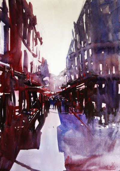 Ethereal Watercolor Cityscapes Nicolas Jolly Bord Tumbex