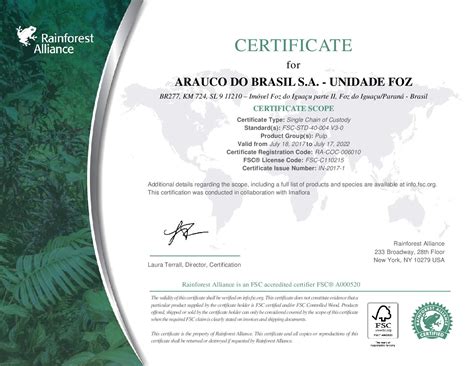 FSC Foz Arauco Brasil