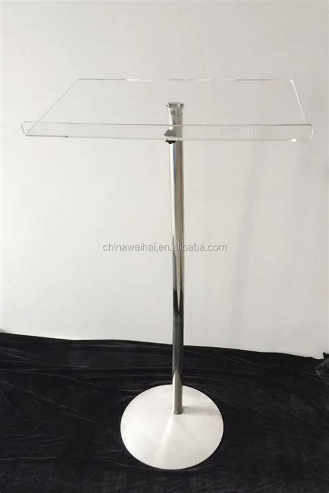 Modern Acrylic Church Pulpit Design With Stainless Base,Church Pulpit - Buy Acrylic Church ...