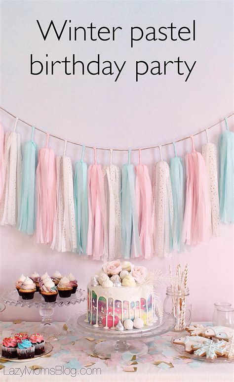 Winter pastel birthday party - Joanna Anastasia