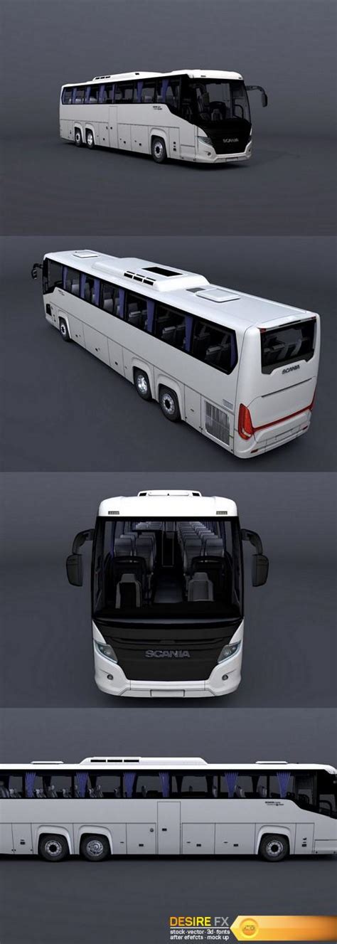 Desire FX 3d models | Scania Touring Bus 3D model