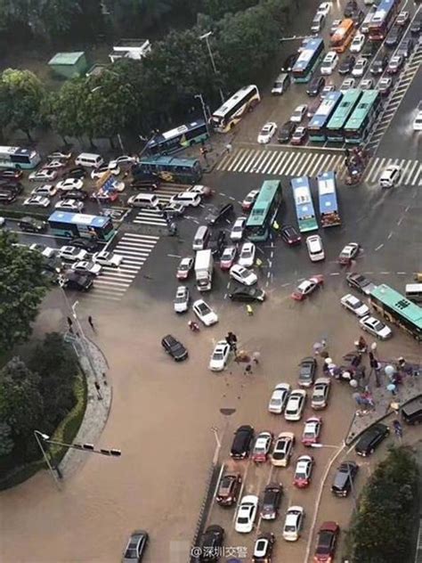 台风“苗柏”致广东多地水浸 雨水倒灌进地铁站手机新浪网