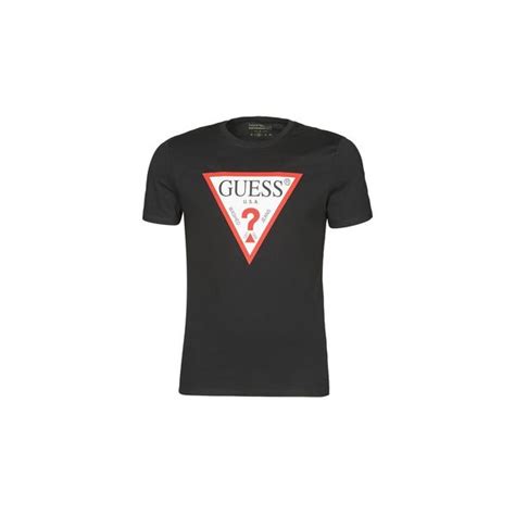 Guess T Shirt Cn Ss Original Logo Tee Preto Xs M Ri I Z Jblk Xs