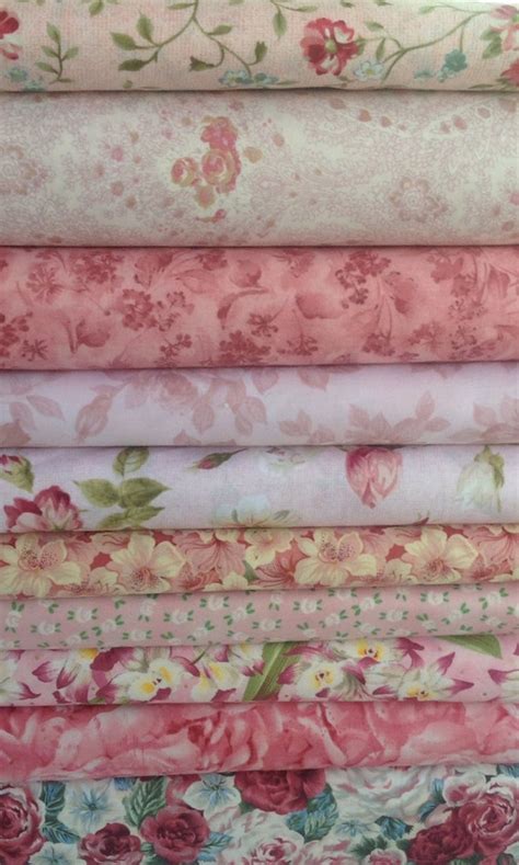 Items Similar To Sale Shabby Chic In Pink Fabrics 5 Yards On Etsy