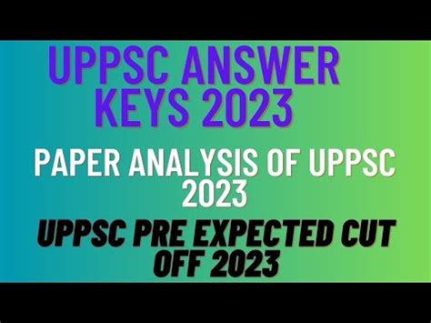 Uppsc Pre Answer Keys I Uppsc Pre Paper Analysis I Uppsc Pre