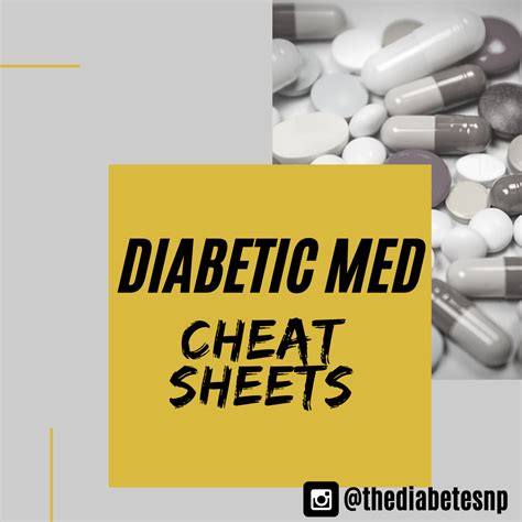 Diabetic Med Cheat Sheets — Diabetes Management Resources For Nurse