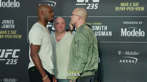 Ufc 235 Jon Jones Vs Anthony Smith Media Day Staredown Mma Fighting Youtube