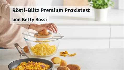 Rösti Blitz Premium Praxistest von Betty Bossi YouTube